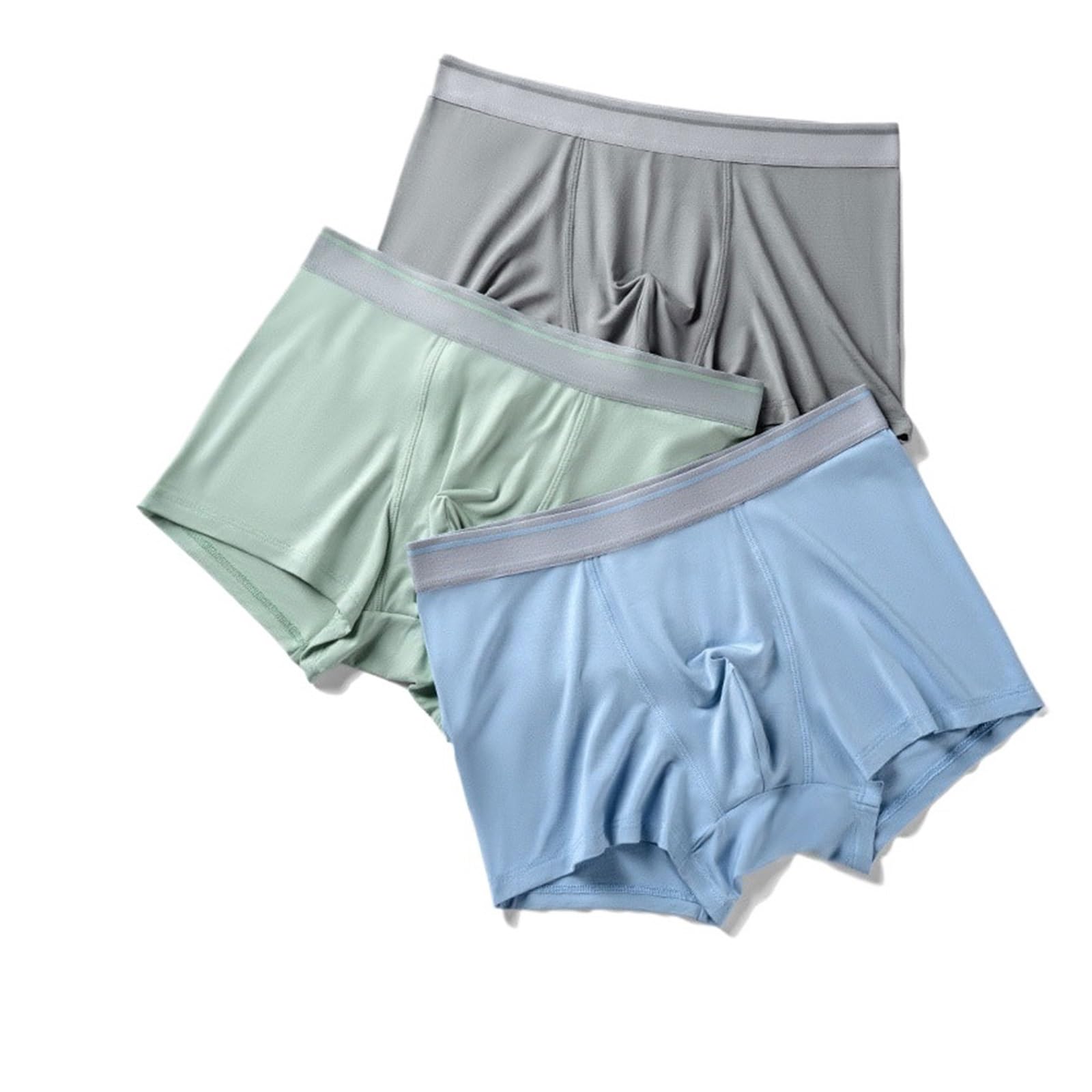 Sous-vêtements soie glacée sport élastique quadrangle homme taille 3XL