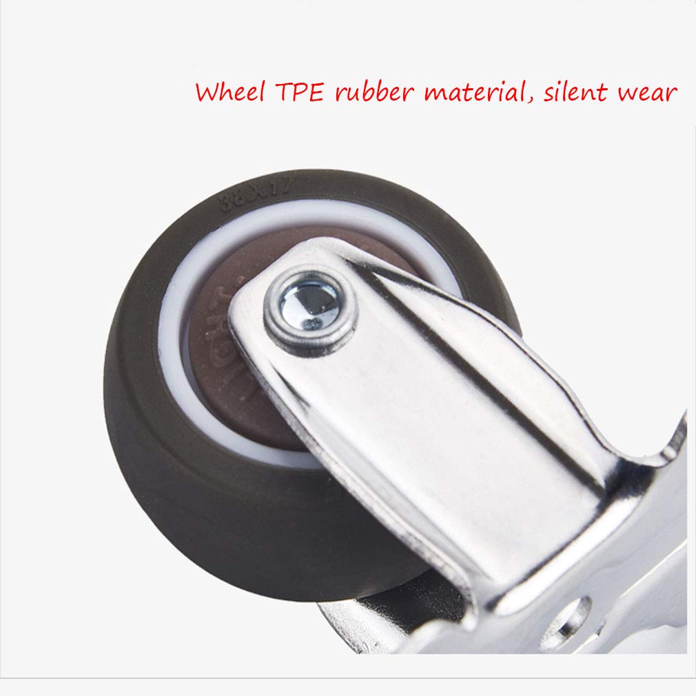 Drehbare Rollen, Rolle, Gummi-Möbelrollen aus Metall, for Kinderwagen/Blumenständerrad(1inch)