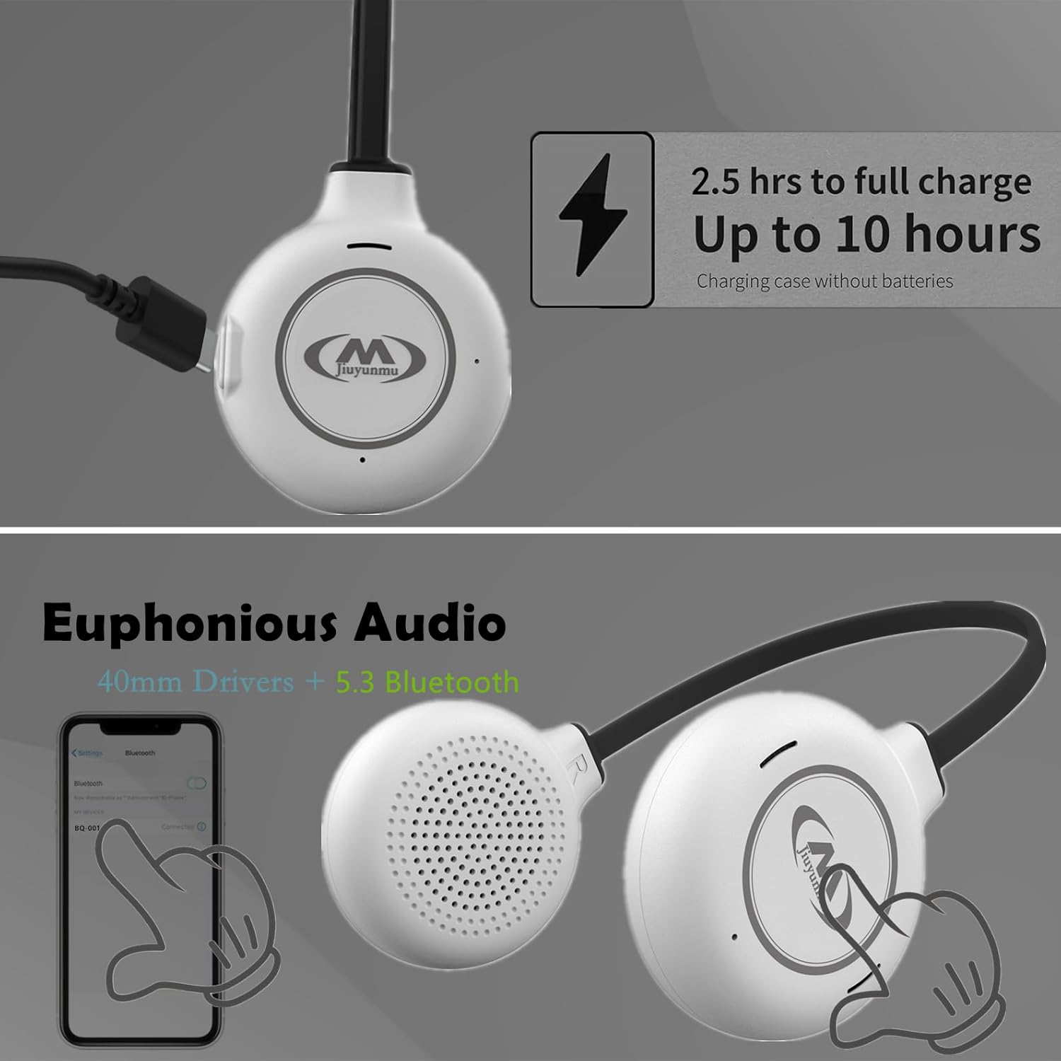 ski Helmet Headphones,True Wireless Bluetooth Helmet Speakers for Skiing, Snowboarding Mountain Biking - Image 5