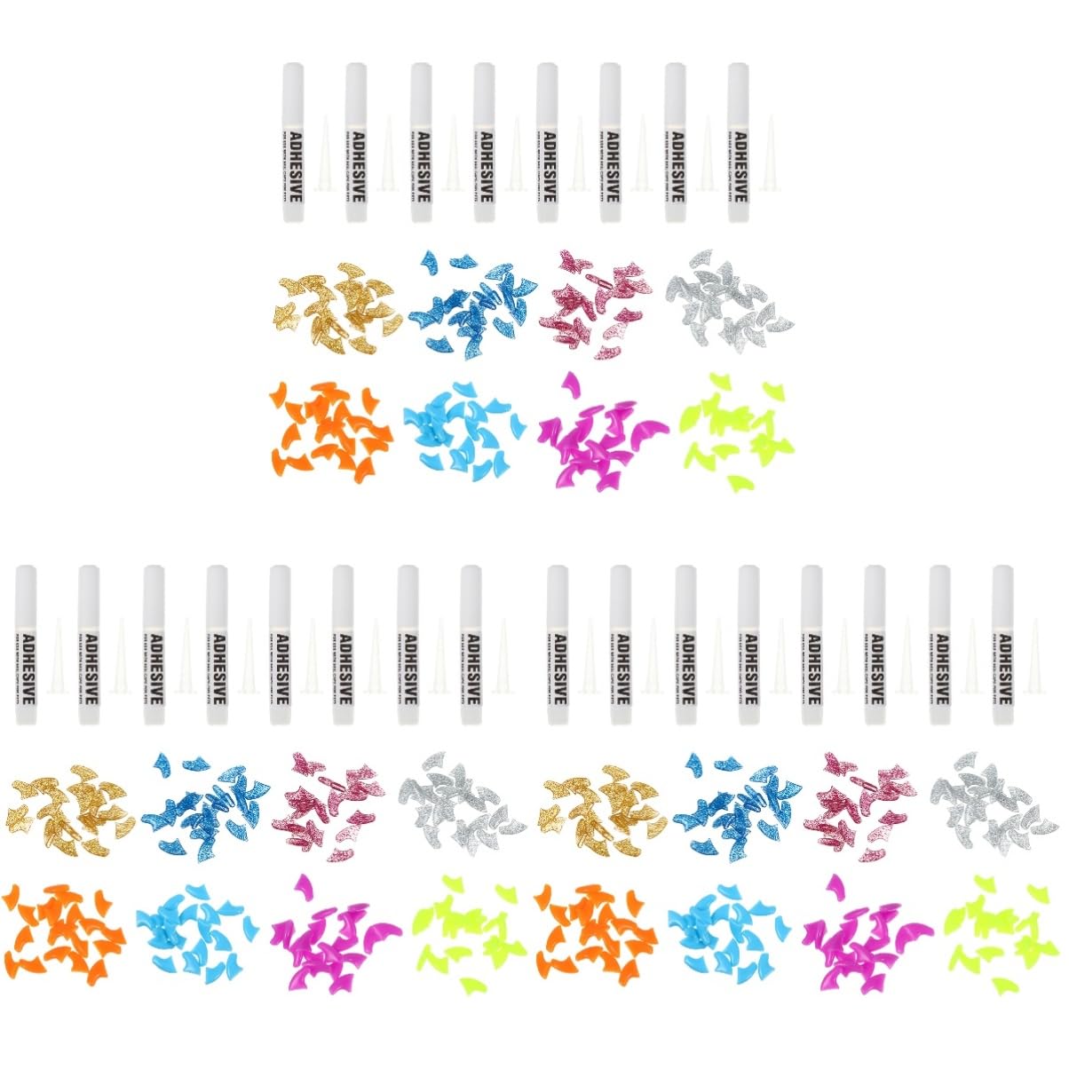 Housoutil 480 Pièces Ensemble D'Ongles pour Animaux De Compagnie Protecteurs De Griffes De Chat Capuchon D'Ongle De Chat Couvre-Griffes De Chat Capuchons D'Ongles en Vinyle pour Chats