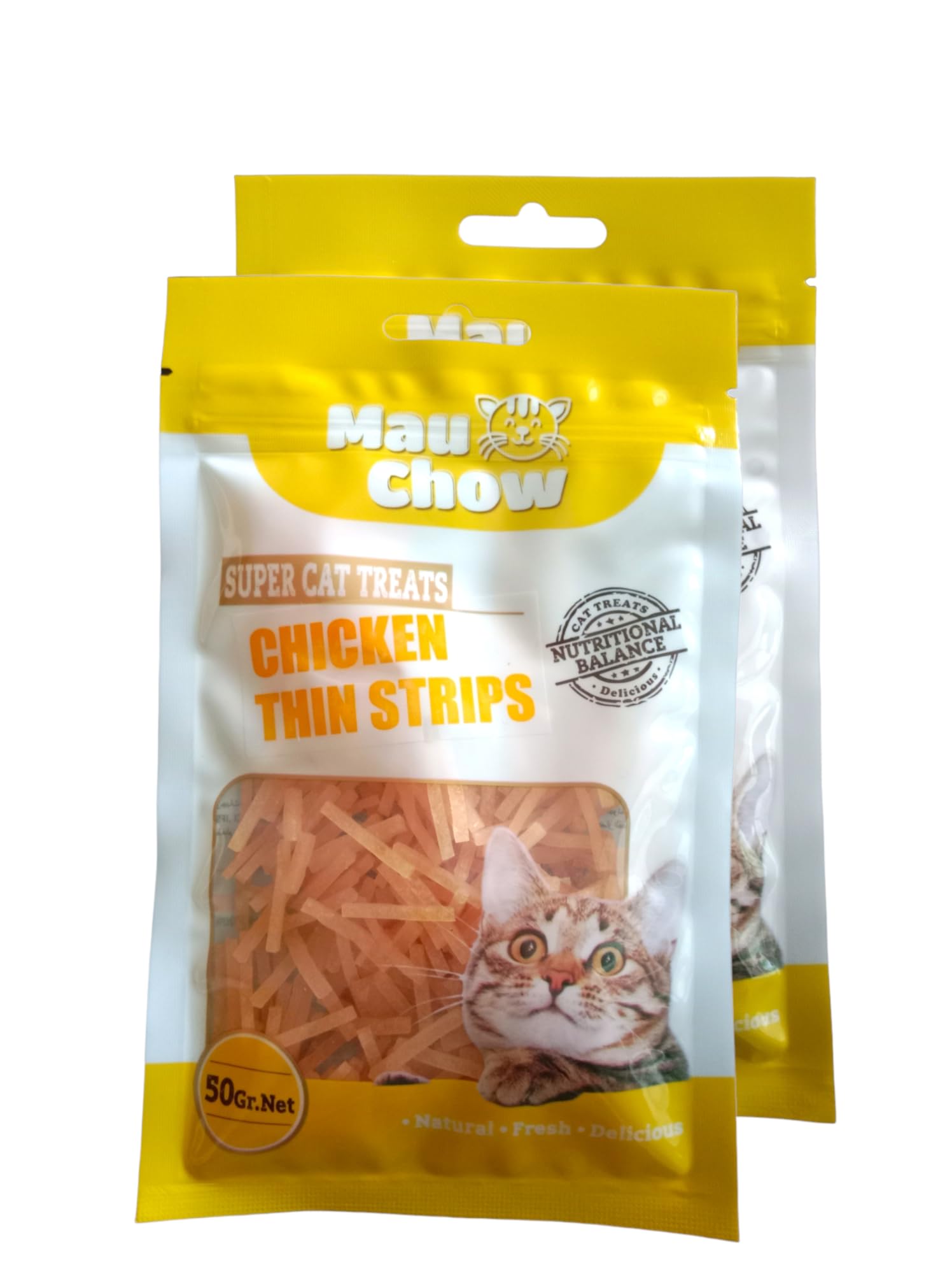 MauChow Chicken Thin Strips Cat Treats| Rich Protein, Low Fat, Highly Digestible Snacks for Healthy, Happy Cats - 50g (Pack of 2) (B0CCSG88RB) Amazon Price History, Amazon Price Tracker