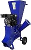 petrol wood shredder motor shredder garden shredder wood chipper 7 hp 4 stroke 212 cc 76 mm cutting capacity 3600 rpm blade speed compact & portable with wheels free ppe & tool set