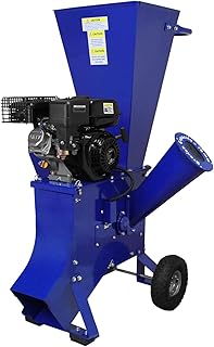 Déchiqueteuse de Bois 7CV - 94 x74x134cm - 3600 Tours/min - Moteur Essence à 4 Temps 3.6L - Max Diamètre 76mm - Broyeur Bois Feuilles Jardinage Horticulture Paysager[Kit EPI & Trousse outils INCLUS]