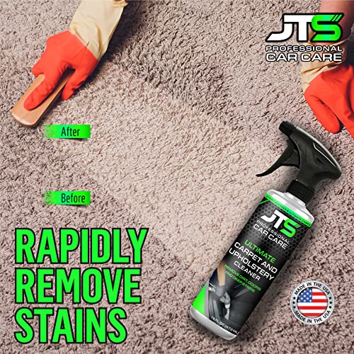 Jt'S Professional Car Care Carpet & Upholstery Cleaner - Powerful Car Carpet Cleaner For Auto Detailing | Cloth, Fabric Car Interior Solution | Stain Remover Shampoo For Car Seat thumb #1