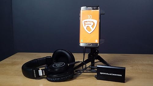 Miniatura 7 de Rockville HeadRock - Amplificador de auriculares personales recargables con batería, color negro