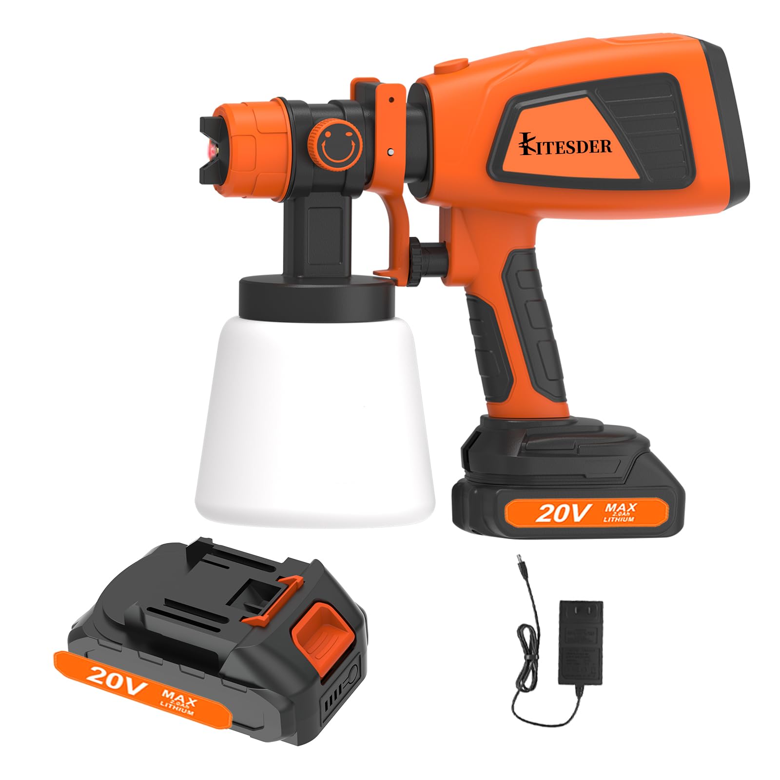 Cordless Paint Sprayer for 20V Battery, Included 2 Batteries