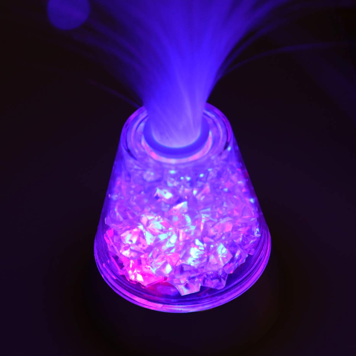 Lampe à Fibre Optique 13 Pouces - Changement De Couleurs LED - Alimentation Piles - Décoration D'ambiance Pour Fêtes, Noël, Mariage - 10