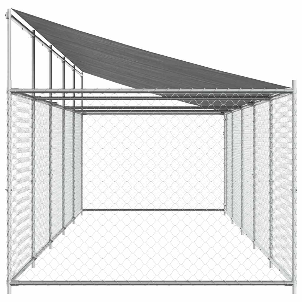Recinto Cani Acciaio Zincato Grigio 10x2x2 m
