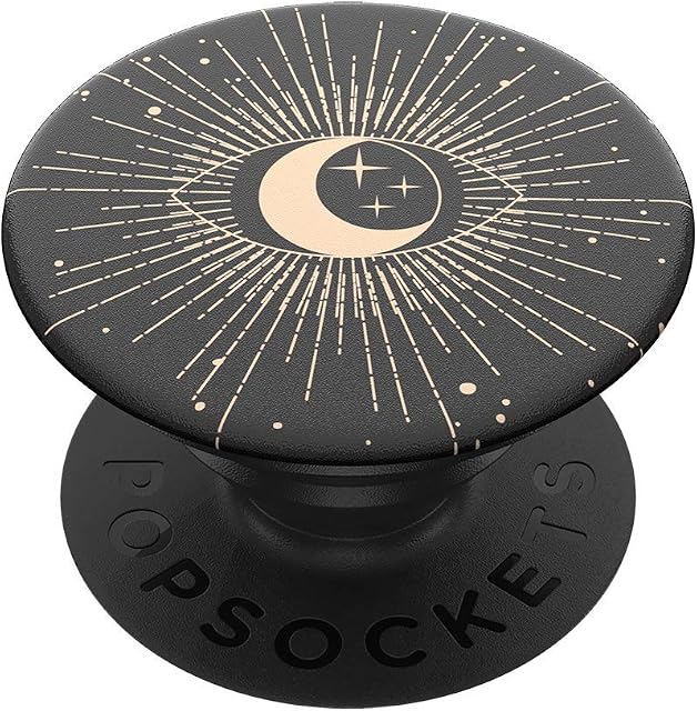 PopSockets 800448 PopGrip - Expanding Stand and Grip with Swappable Top - All Seeing,Black