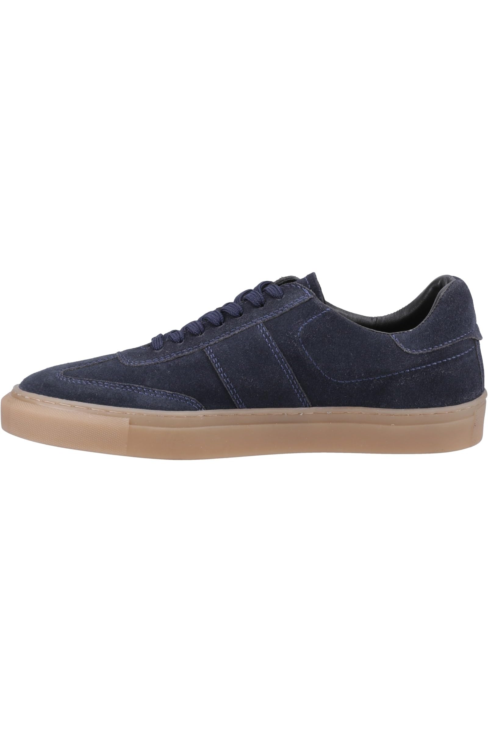 Hush Puppies Men's Navy Suede Riley Trainers Colour: : Size 11