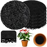 GIONAR 6 Stück Filtermatte für Pflanztöpfe -15.2CM Rund Blumentöpfe Drainageunterlage - Verdicktdoppellagig Topfpflanze Vor Staunässe