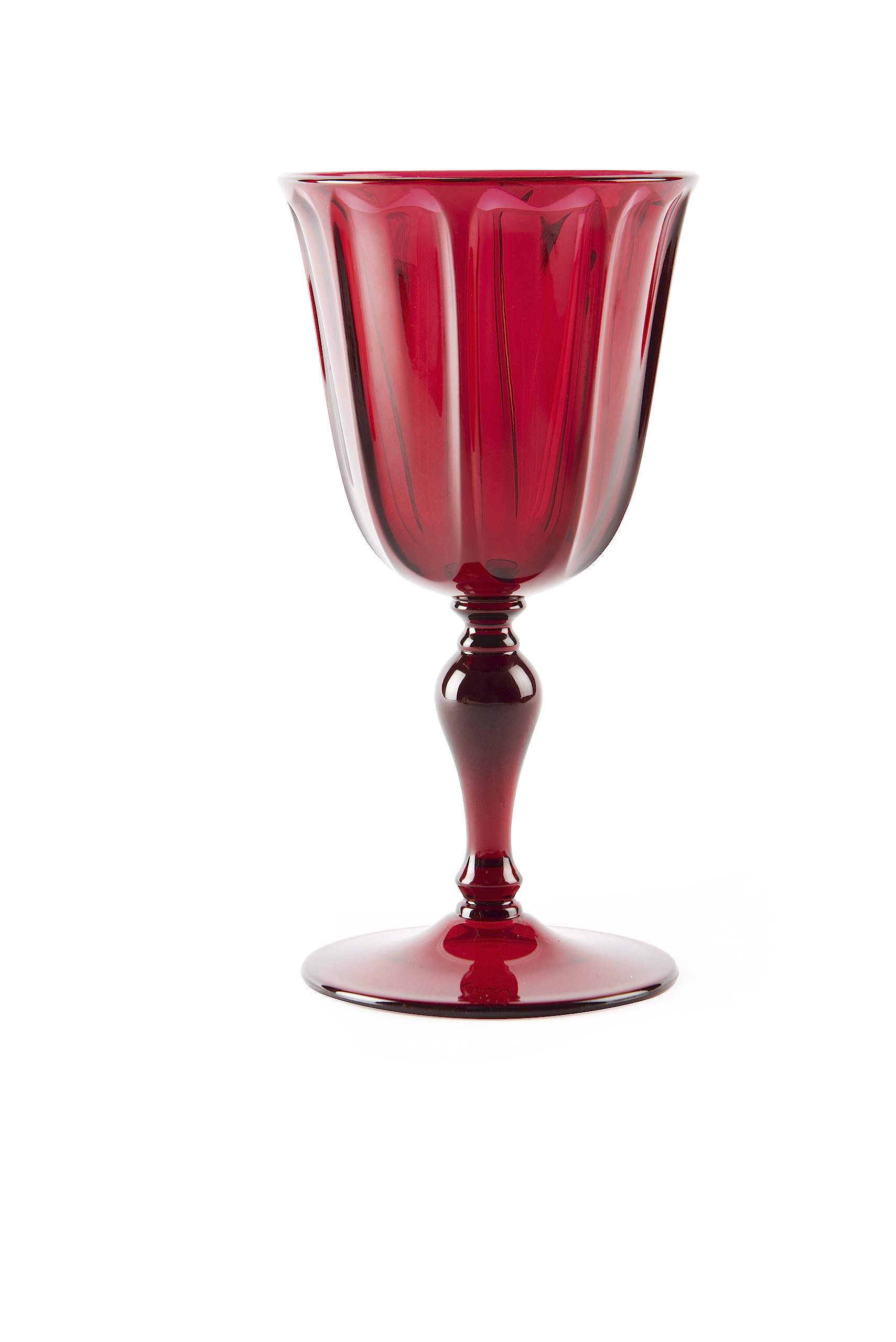 Excelsa Country Lot de 6 verres rouges, plastique réutilisable, capacité 250 ml.