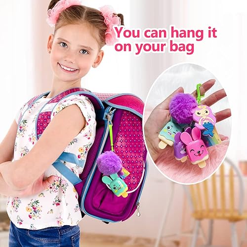 Miniatura 7 de M&U MAKE YOU UP MU 6pcs Ice Cream Lip Gloss para niñas (conejo y oso)