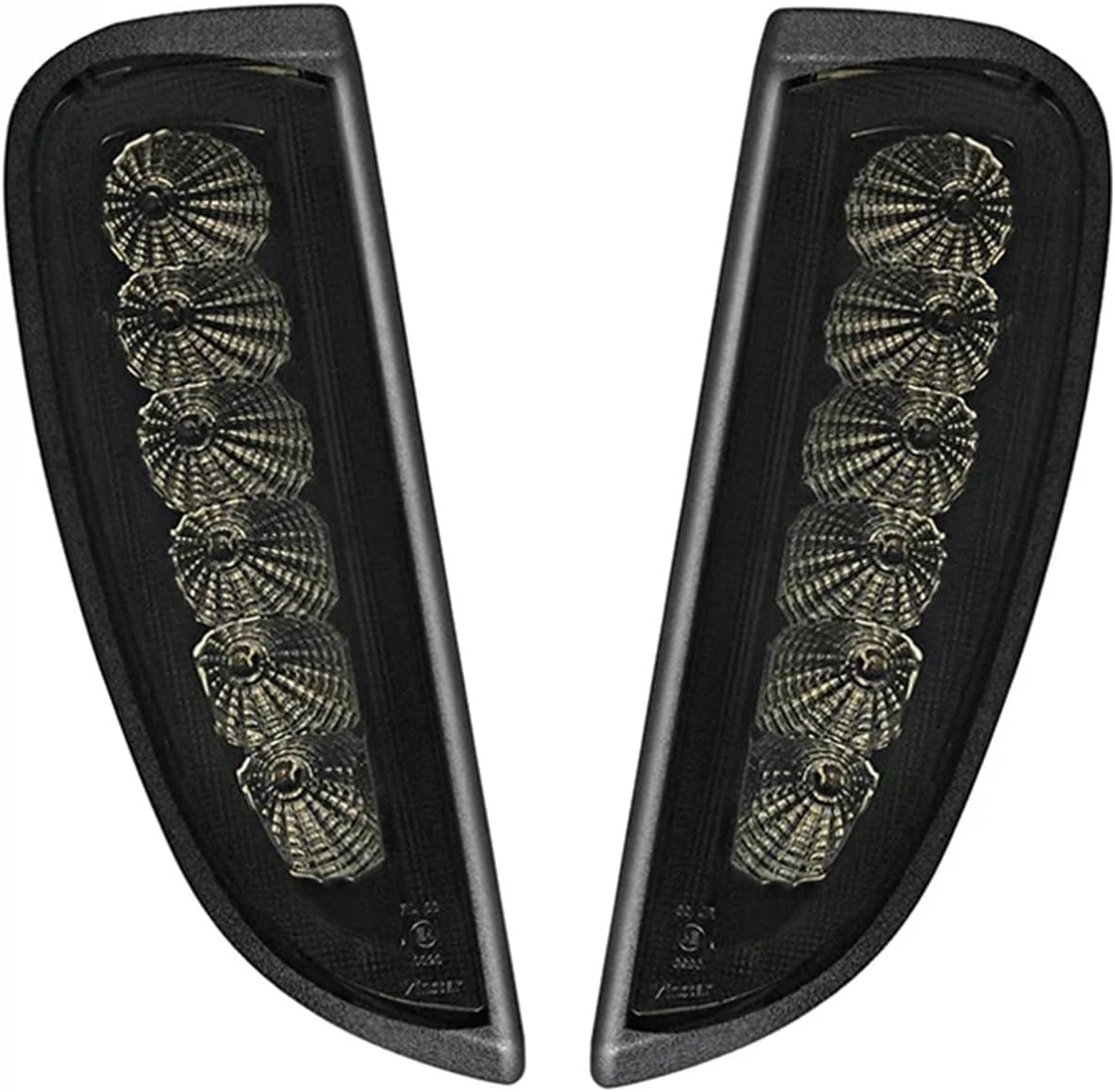 2pcs LED Front Bumper DRL Daytime Running Light Turn Signal Light Car Accessories Compatible with Cayenne 957 9PA 2006 2007-2010(Smokey Cover)