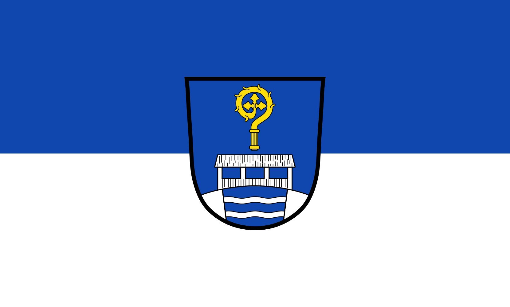 Drapeau Bad Bayersoien 1.35m² drapeau paysage grand format pour mât extérieur