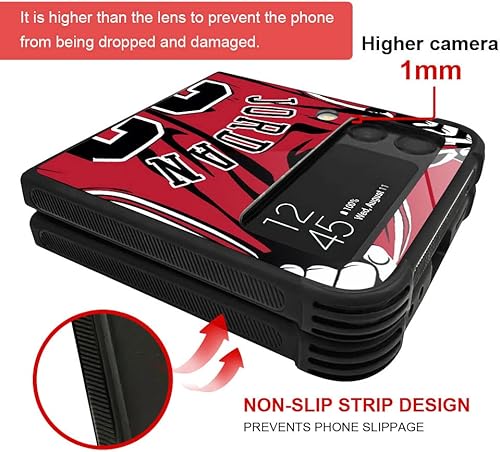 Miniatura 3 de Funda compatible con Galaxy Z Flip 3 5G, Jugador de baloncesto 36 Galaxy Z Flip 3 5G para niños y hombres, funda de TPU suave a prueba de golpes