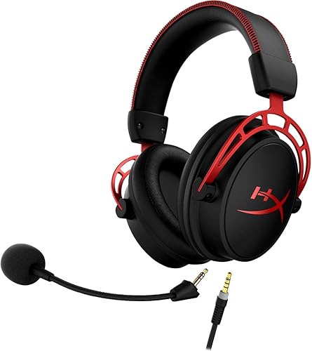 Miniatura 4 de HyperX Cloud Alpha - Auriculares para juegos controladores de doble cámara comodidad legendaria marco de aluminio micrófono desmontable funciona en