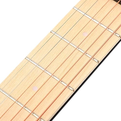 Miniatura 5 de 6 trastes de bolsillo para guitarra de mano izquierda, para práctica acústica, cuello portátil para principiantes, entrenamiento de práctica de