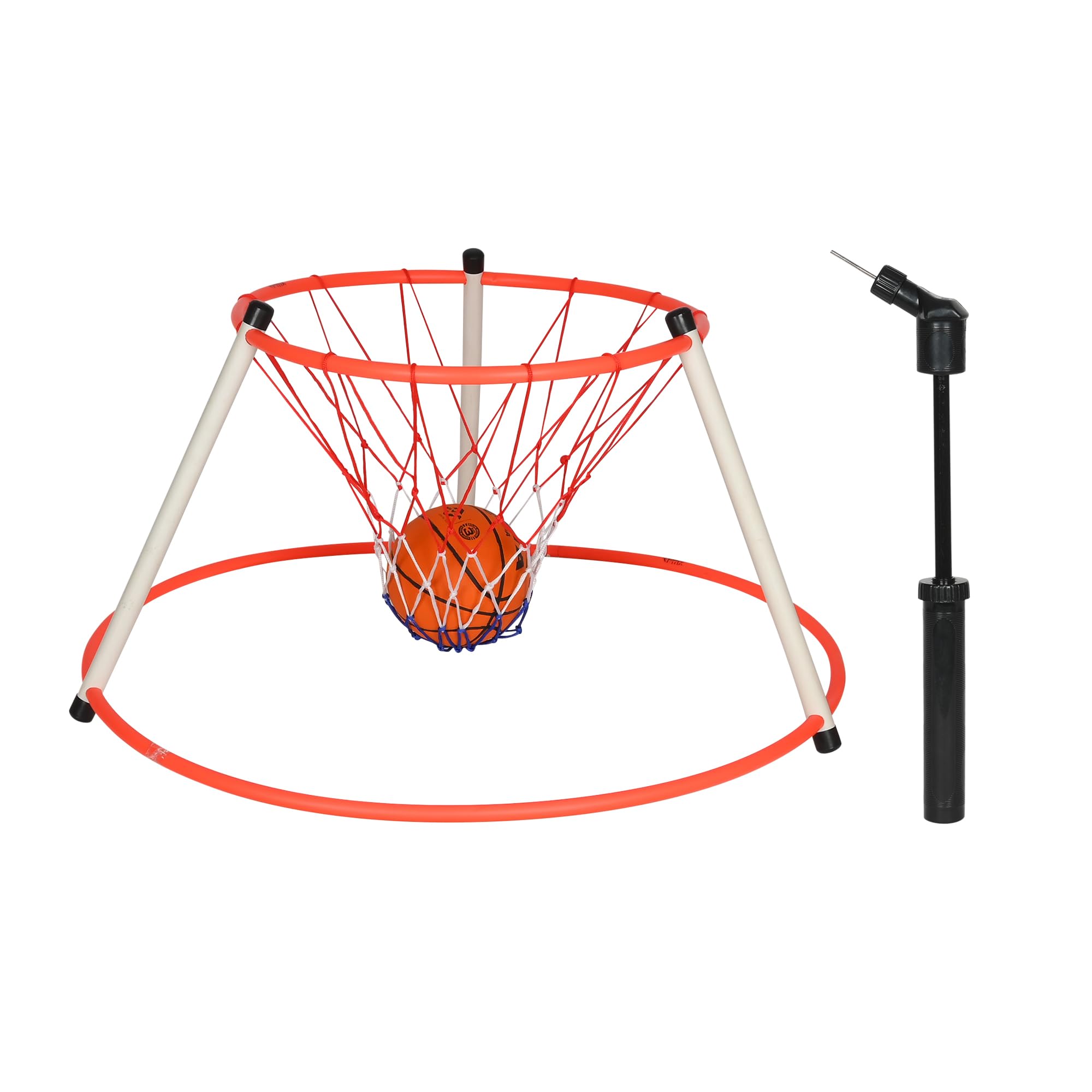 Fitfix Pool Basketball Goal Net for Kids, Floating Water Basketball Game Net for Swimming Pool for Kids & Adults - Red & White (Large) (B0BVYYZR4N) Amazon Price History, Amazon Price Tracker