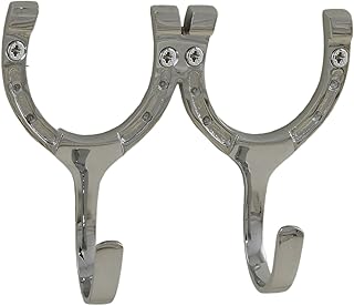 Tack Room Studio Brass Horseshoe Hook (Chrome)