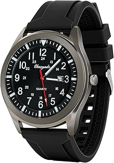 Uhren Herren Armbanduhr Quarzuhr, Auto-Kalender Herren Uhr mit Armband Datum Leuchtende Uhren, 45MM Militär Business Sport Tactical Armee Uhren für Männer Geschenke