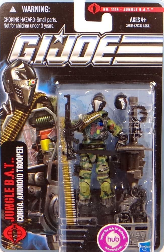 G.I. Joe The Pursuit of Cobra Jungle B.A.T. Cobra Android Trooper No. 1114 3-3/4 Inch Scale Action Figure