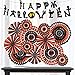 Halloween Party Supplies Kit Hanging Paper Fans Banner Garland Set Happy Halloween Banner Backdrop Decoration Black Orange (Halloween Style 1)