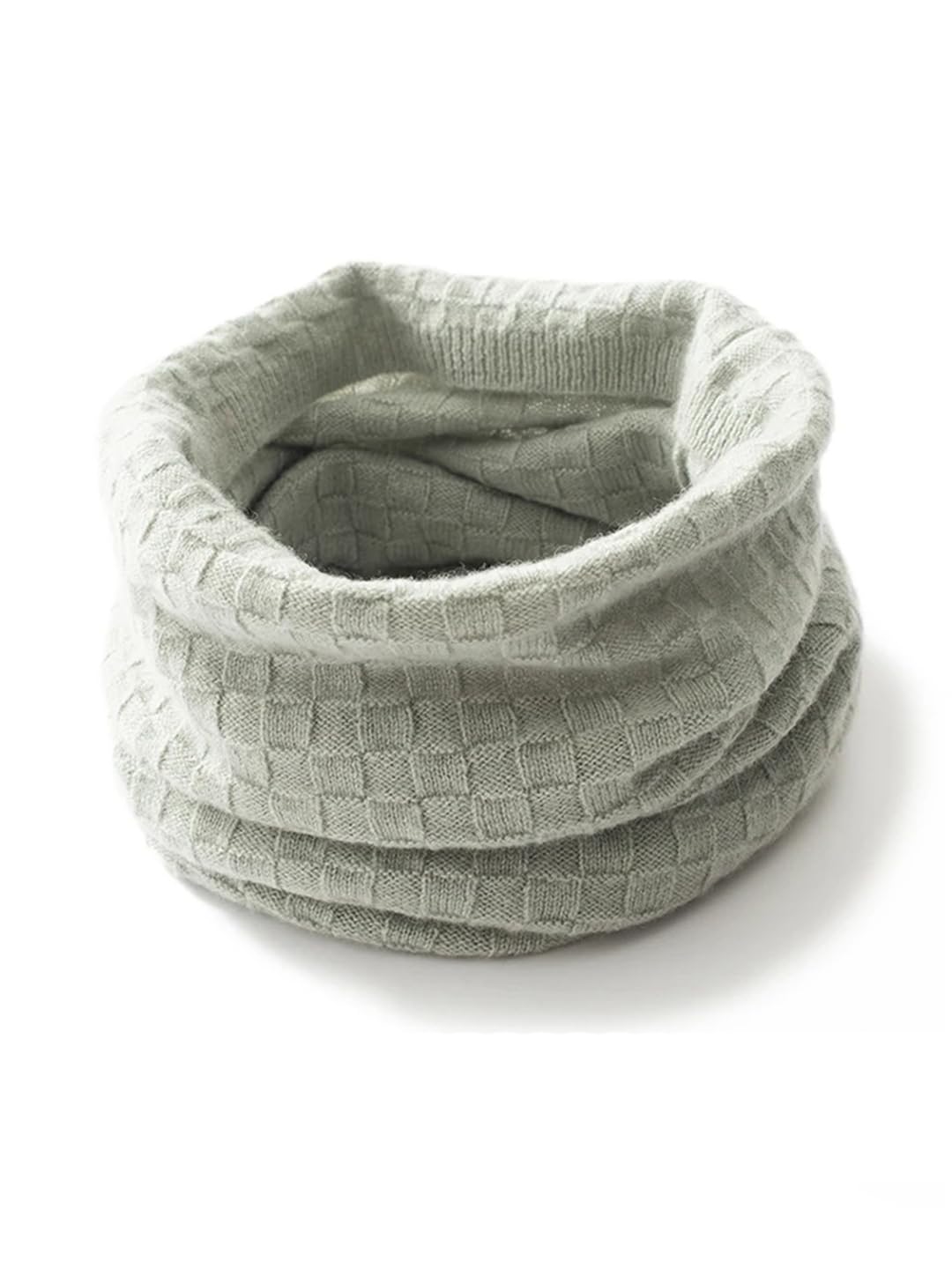 Bufanda unisex de invierno casual para exteriores, de punto, color sólido, cómoda, de cachemira, universal, calentador de cuello
