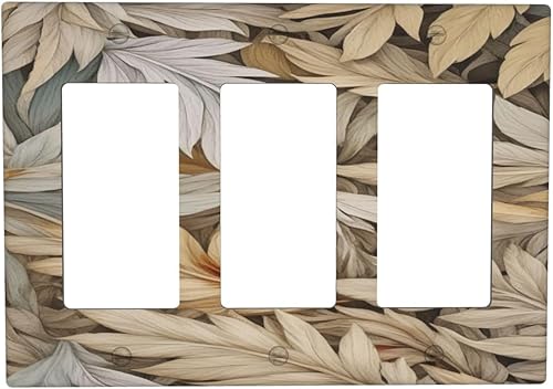 Miniatura 115 de Cubiertas Decorativas de Arte para Interruptores de Luz, Hojas de Otoño, Placa de Pared de Palanca Individual, Cubierta Decorativa de Interruptor,
