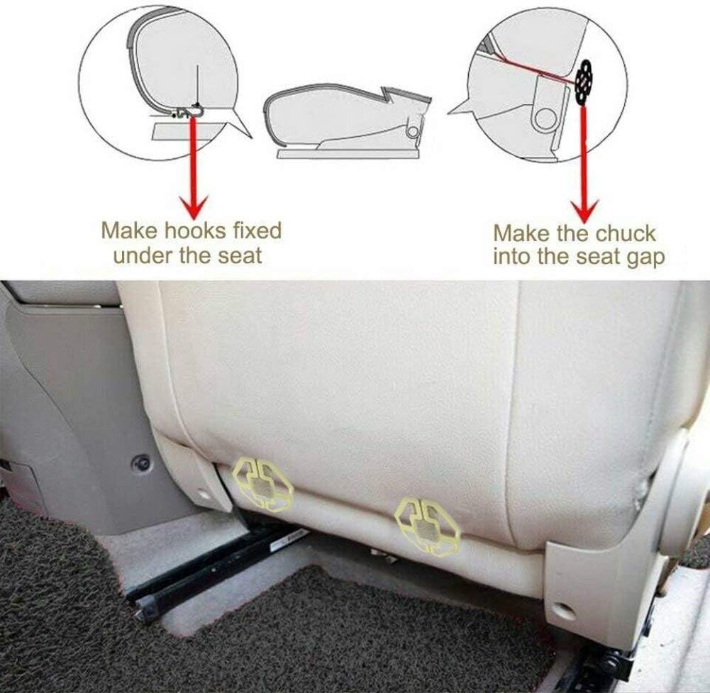 Car Seat Cover, Cushion Pad Mat Protector for Auto, Universal for Sedan Hatchback SUV, Car Interior Accessories - Linen/Flax - 2 Front & 1 Rear Seat Cover