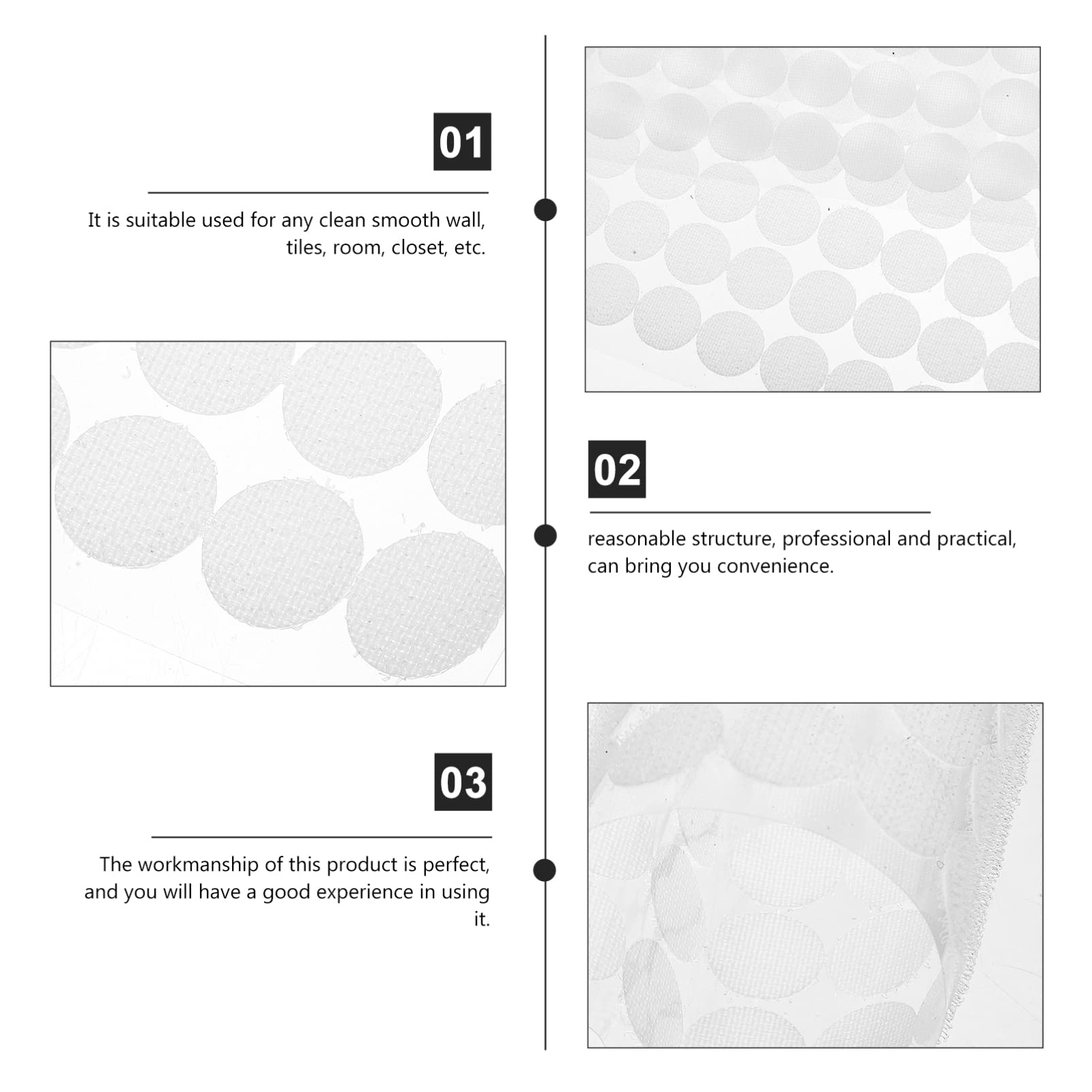 Operitacx 3sets Adhesive Dots Double Sided Removable for Decor Craft Sticker Round Tape 528pairs*3