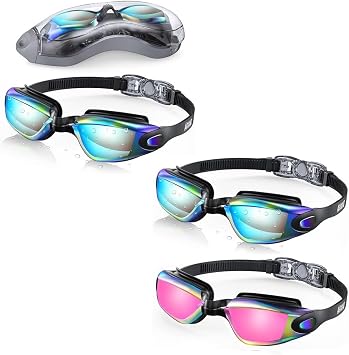 Aegend Adult Swim Goggles + Adult 2 Pack Swim Goggles
