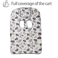 Vista 4 de Funda para carrito de compras para bebé, funda para silla alta 2 en 1, enrolla y listo, ajuste universal