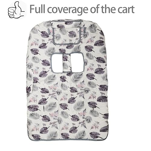 Miniatura 4 de Funda para carrito de compras para bebé, 2 en 1 funda para silla alta, roll in and go, ajuste universal