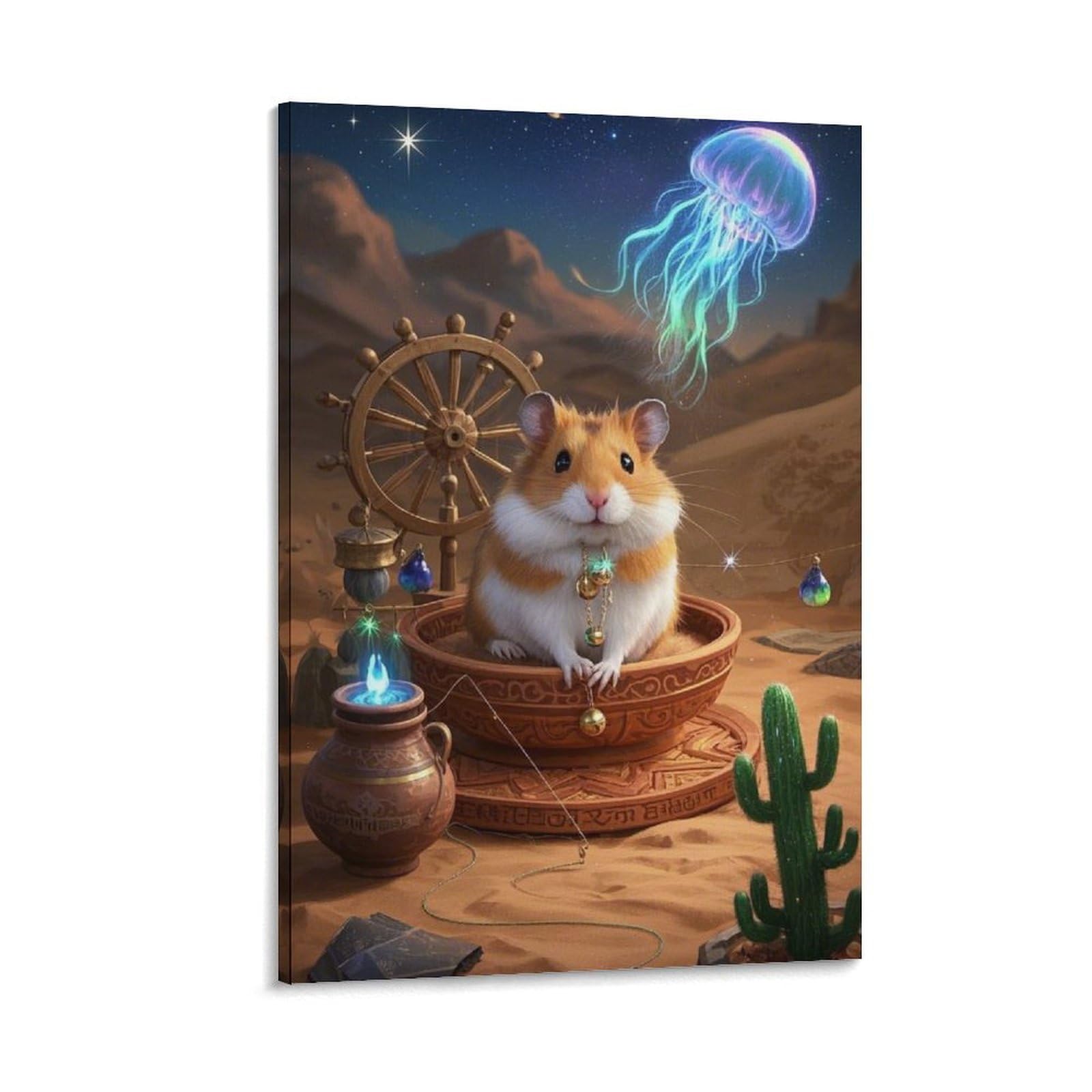 Tableau impression sur toile premium de hamster Roborovski haute définition - 7