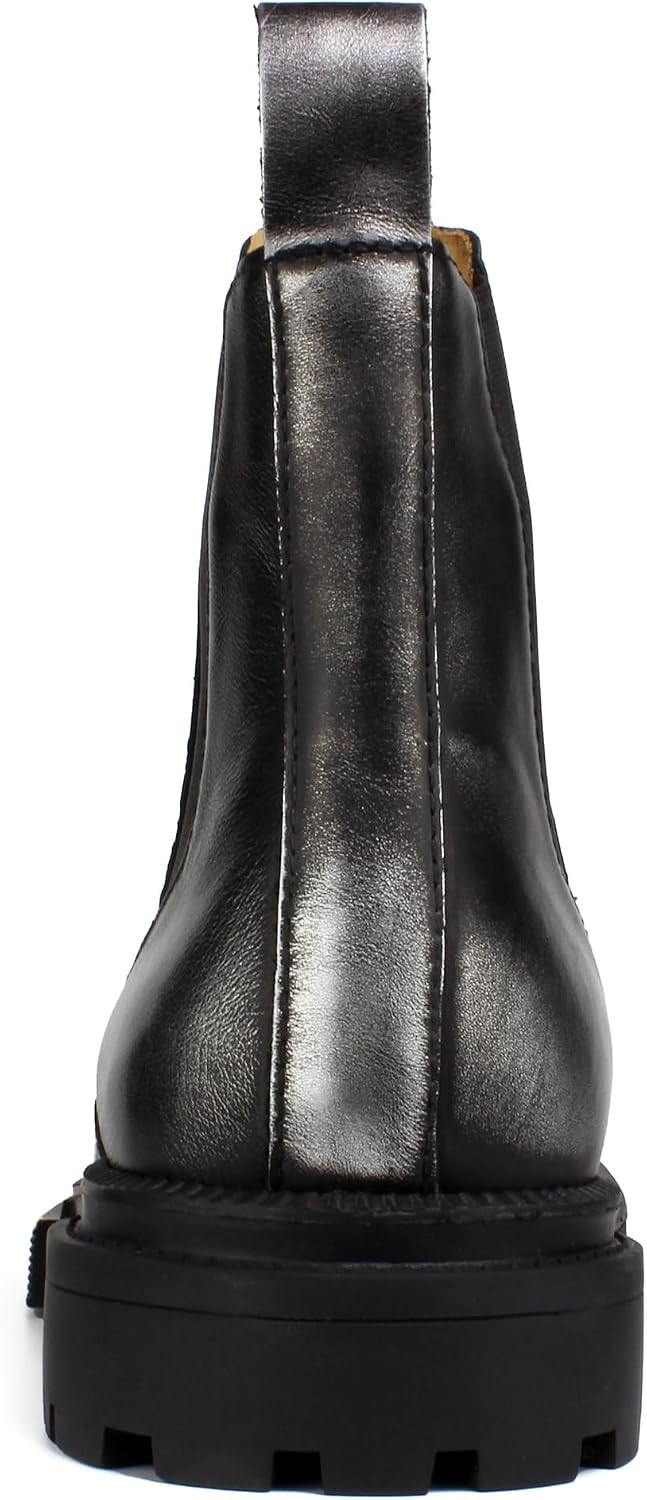 Men's Premium Leather Chelsea Boots | Double Elastic Gussets & Breathable OrthoLite Anti-Odor Insoles | Slip-Resistant Rubber Outsole, Leather Lined for All-Day Comfort (Casual & Work)