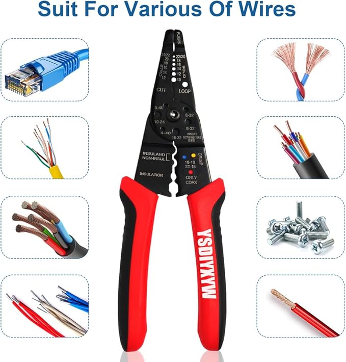 Alicate pelacables y crimpeador 5 en 1 20.83 cm YsDiYxYw miniatura 5