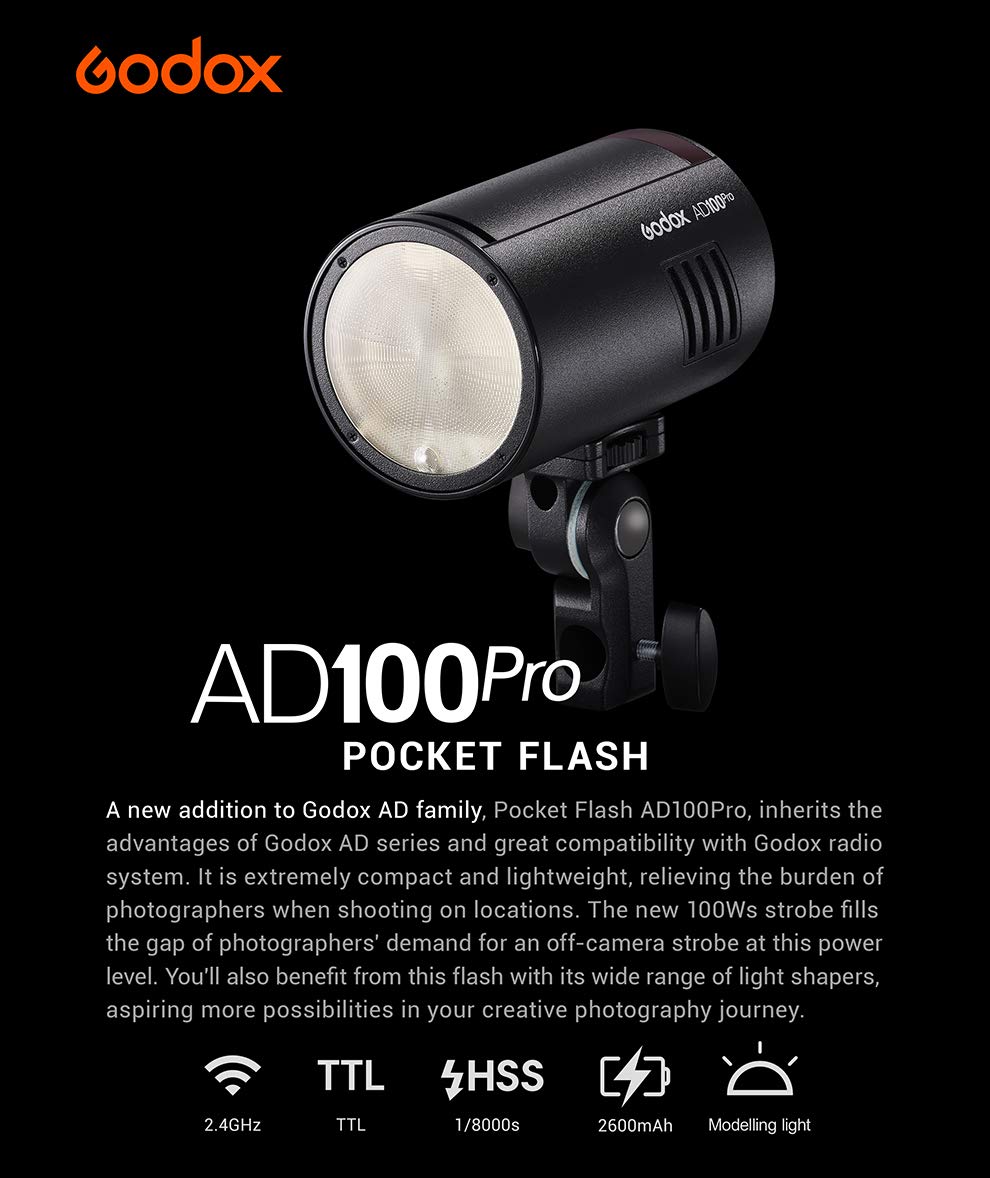 Amazon | 【Godox正規代理店】Godox AD100PRO 100ws フラッシュ 