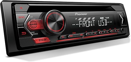 Miniatura 8 de Pioneer DEH-S4220BT Receptor de CD Bluetooth Single-DIN con entradas USBAUX, sincronización inteligente Pioneer y llamadas manos libres para una