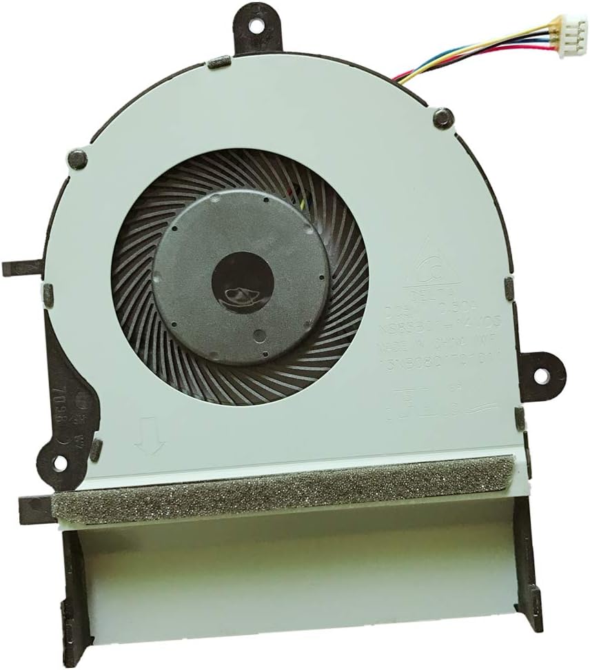 RJUNGXY Replacement Compatible Laptop CPU Cooling Fan Cooler for ASUS K501LX K501UX A501L K501U K501LB K501 K501L V505L K501LB5200 Delta DC5V 0.50A NS85B01-14M03 13NB08Q1T01011