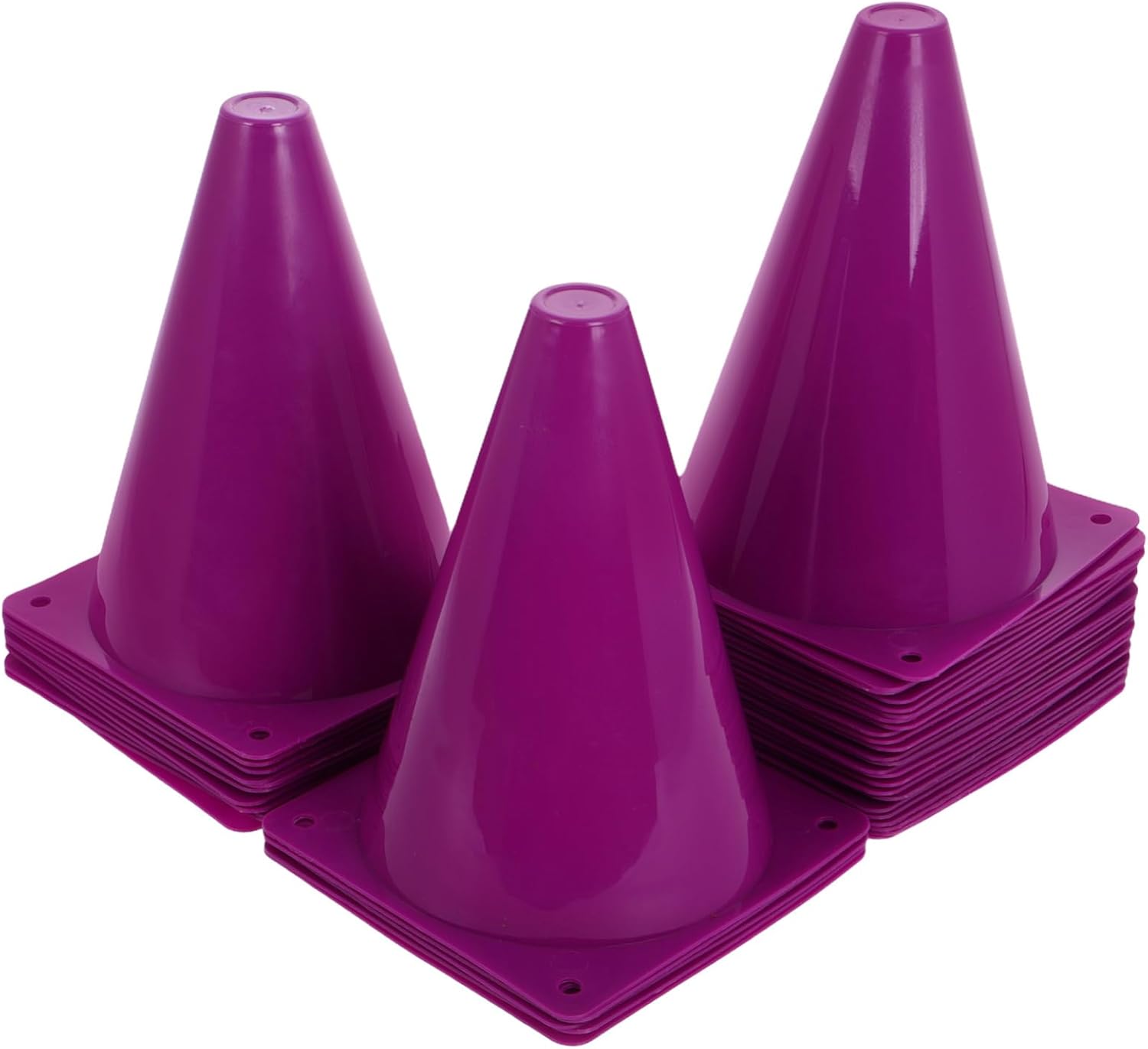 Milisten 40pcs Agility Cones for Sports Durable Plastic Training Markers for Soccer Basketball and Activities Robust Safety Traffic Cones for Drills and Exercises