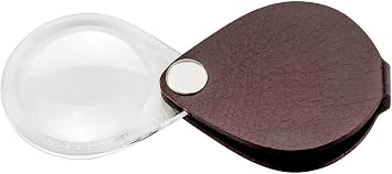 Eschenbach Magnifying glass Classic 30mm folding magnifier, burgundy red
