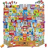 Foxy Fane 150 count Deluxe Gift Snack Box - Ultimate Care Package with Variety Assortment of...