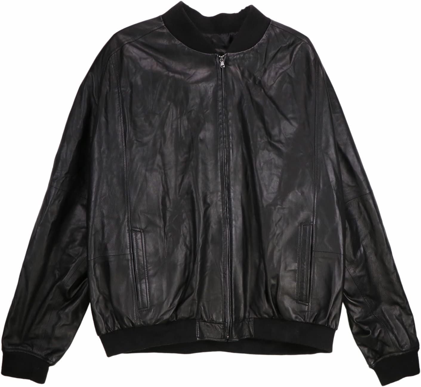 Leather Lambskin Bomber Jacket 