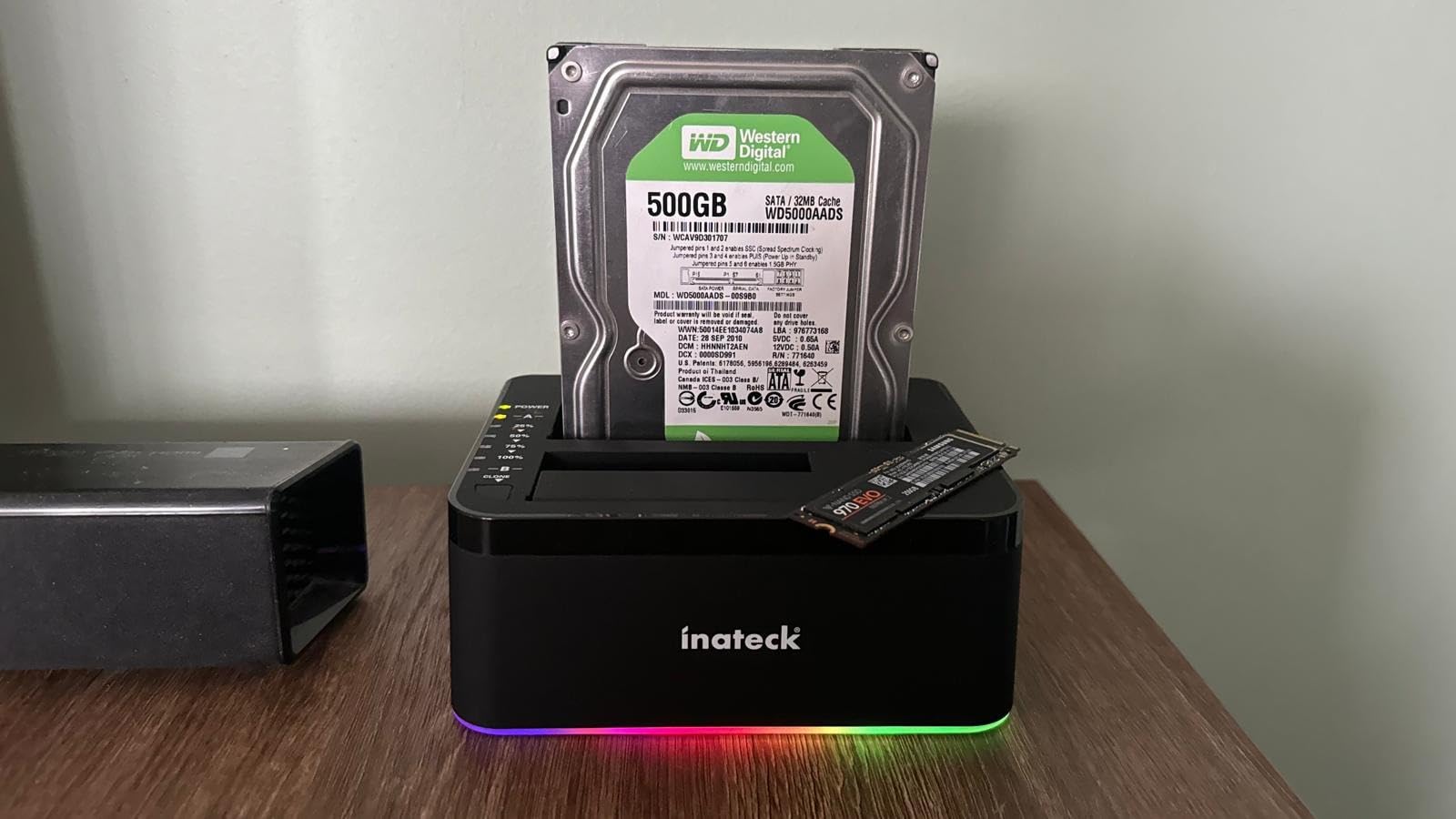 Inateck RGB Hard Drive Docking Station, SATA to USB 3.0 Dock with