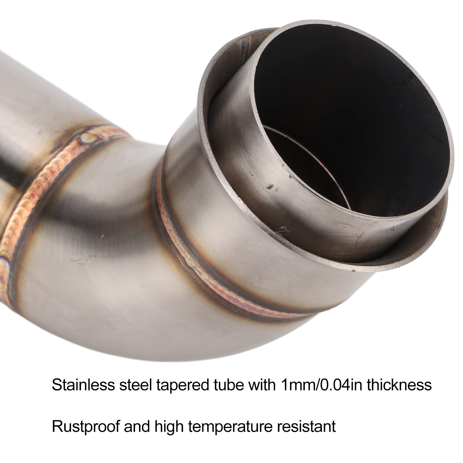 Tuyau Intermédiaire D'échappement, Tube de Liaison Intermédiaire D'échappement de Moto pour 790 Adventure 2019-2021 pour 790 Adventure R 2019-2021 pour 790 Adventure R Rally 2019-2021