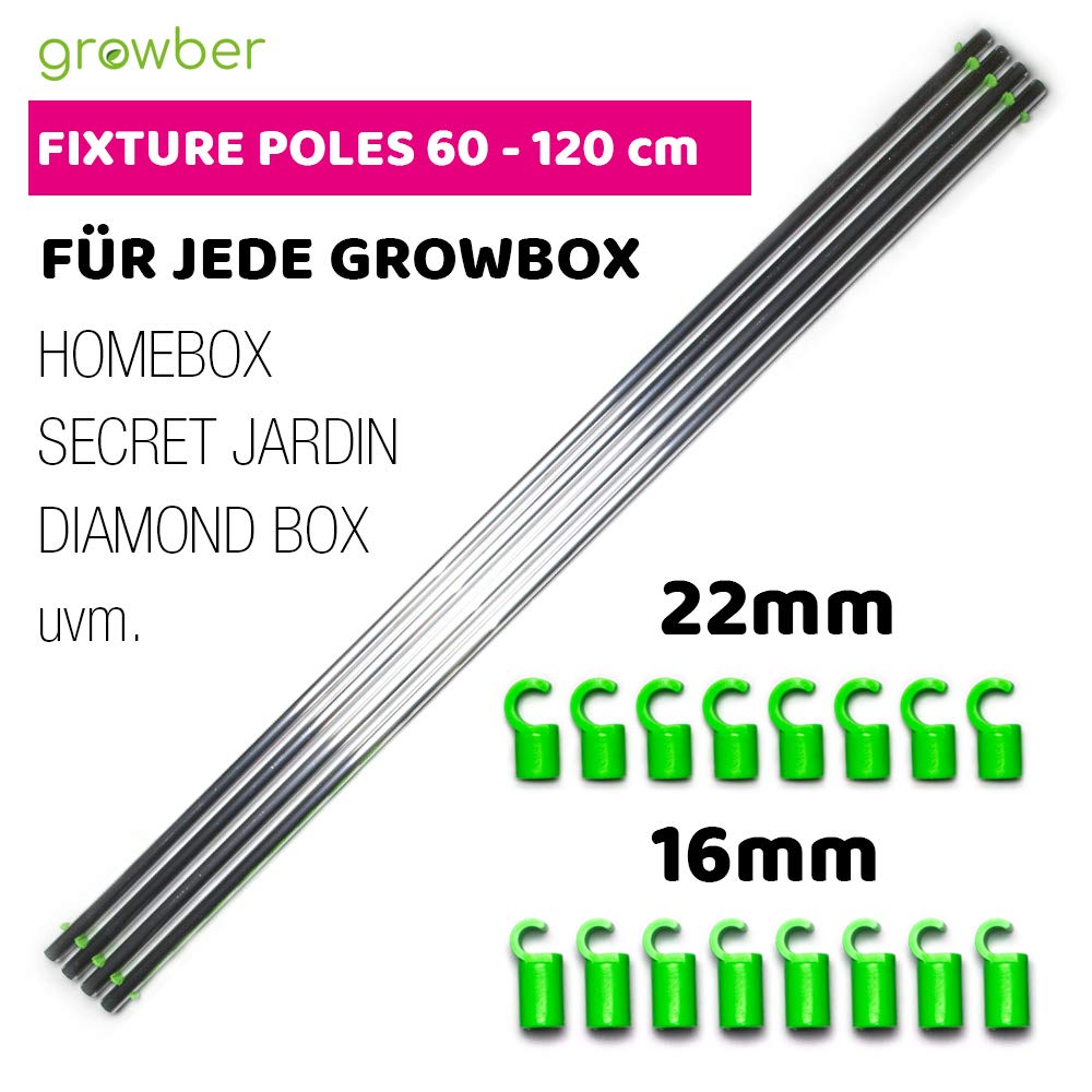 Space-Booster Stabilisierungsstangen Fixture Poles 120×120 cm Ø22 mm Grün