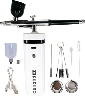 Sponsored Ad - kuriiro Airbrush, Rechargeable Airbrush, Compressor, Plastic Model, Gundam Marker, 0.01 inch (0.3 mm), krs1...