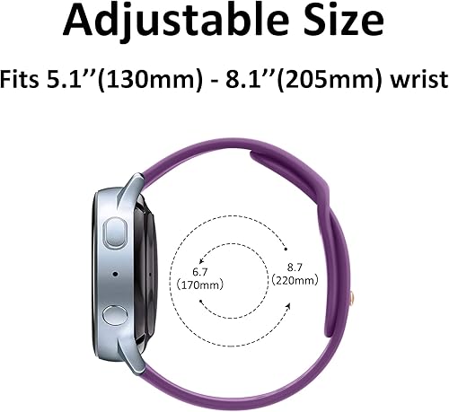 Miniatura 4 de Meliya Correas compatibles con Samsung Galaxy Watch 4 Band 1.575 in 1.732 in, Galaxy Watch 4 Classic Band 1.654 in 1.811 in, 0.787 in, correa