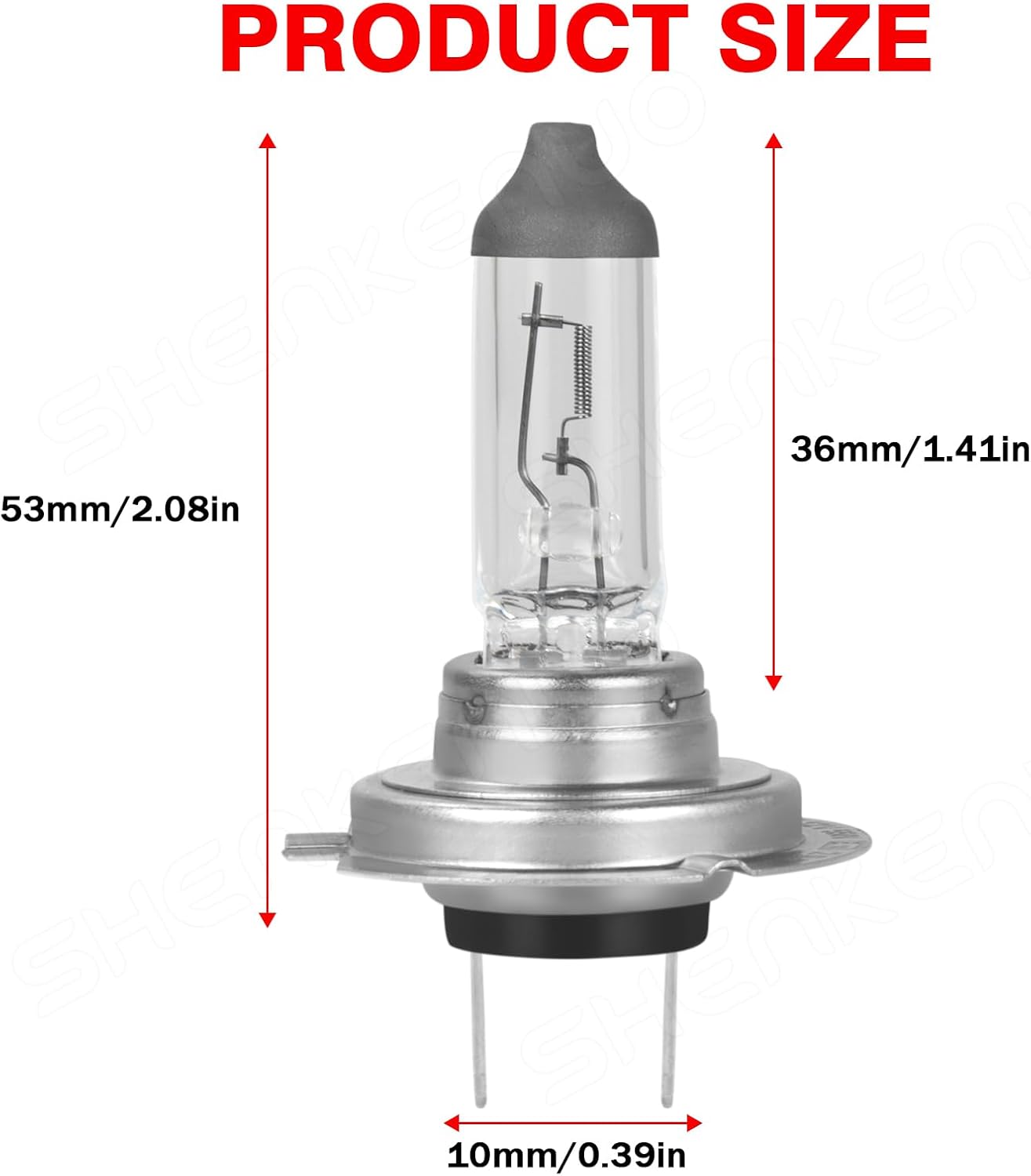 OQSNCV Fit for Hyundai Sonata 2011 2012 2013 2014 Halogen Headlight Bulbs, H7 High Beam + H7 Low Beam Headlamp Replacement Bulbs Kit, Pack of 4